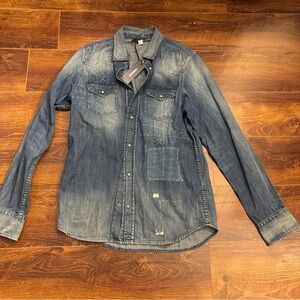 Diesel Blue Button Down Shirt